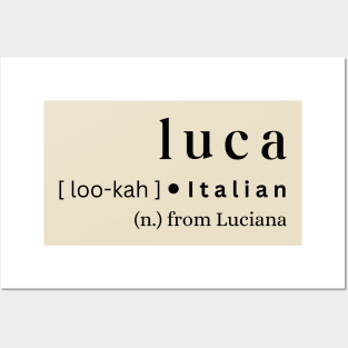 Luca Posters and Art